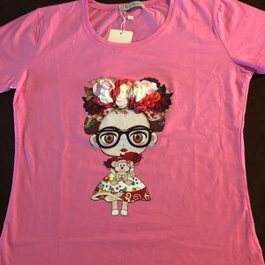 Frida Kahlo Pink Shirt